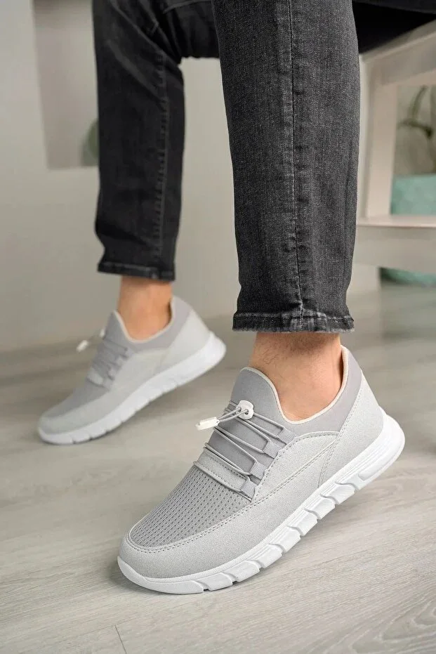 JACK LION Unisex Light Soft Sole Slip-on Casual Walking Sneaker Sports Shoe - ICE WHITE