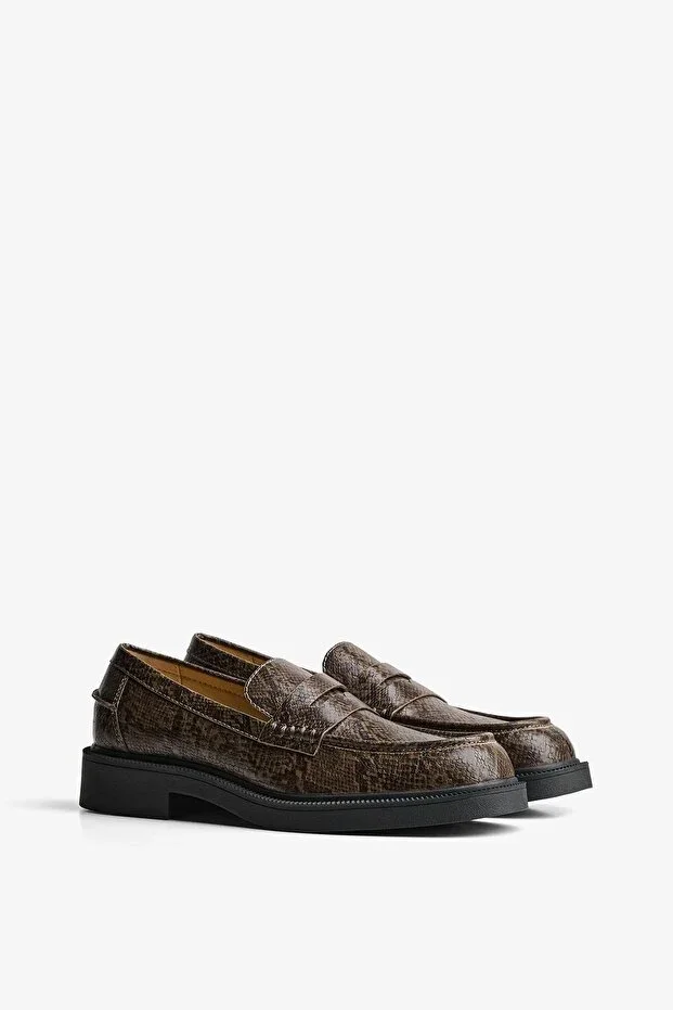 Men's Animal Print Loafer Shoes