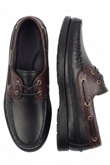 ALTA GRACIA Genuine Black Leather Lightweight Orthopedic Loafer Shoes Casual Daily