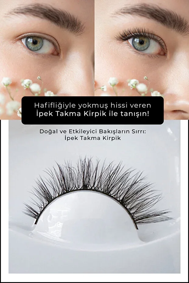 Reusable Silk False Eyelashes, False Eyelashes Ultra Light
