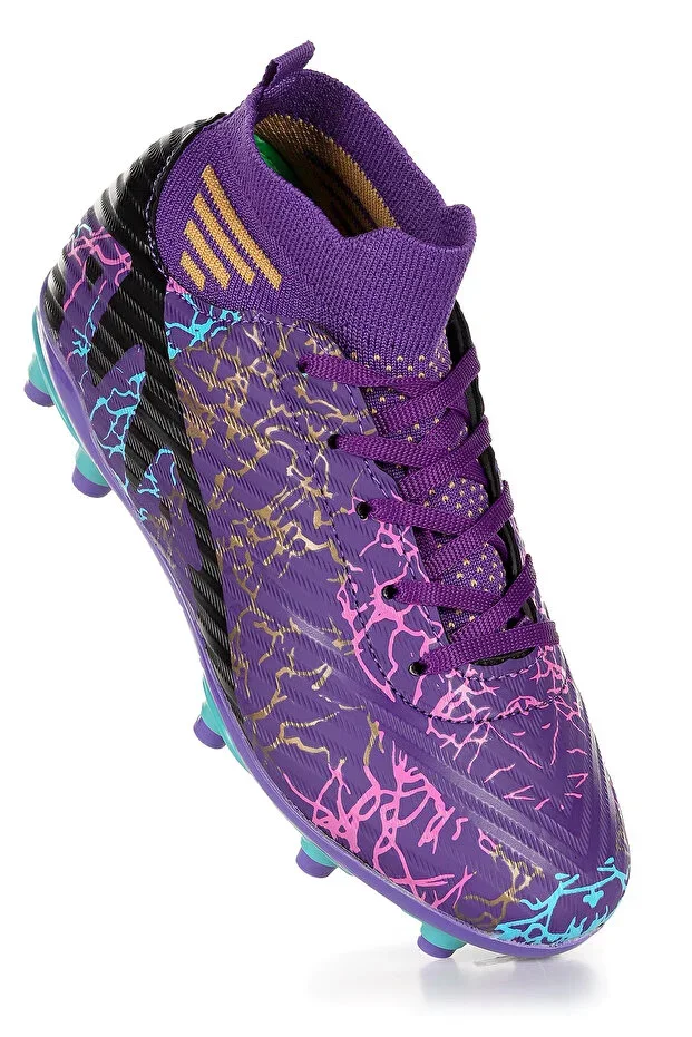 Liga High Neck Cleats Grass Field Boys Football Shoes