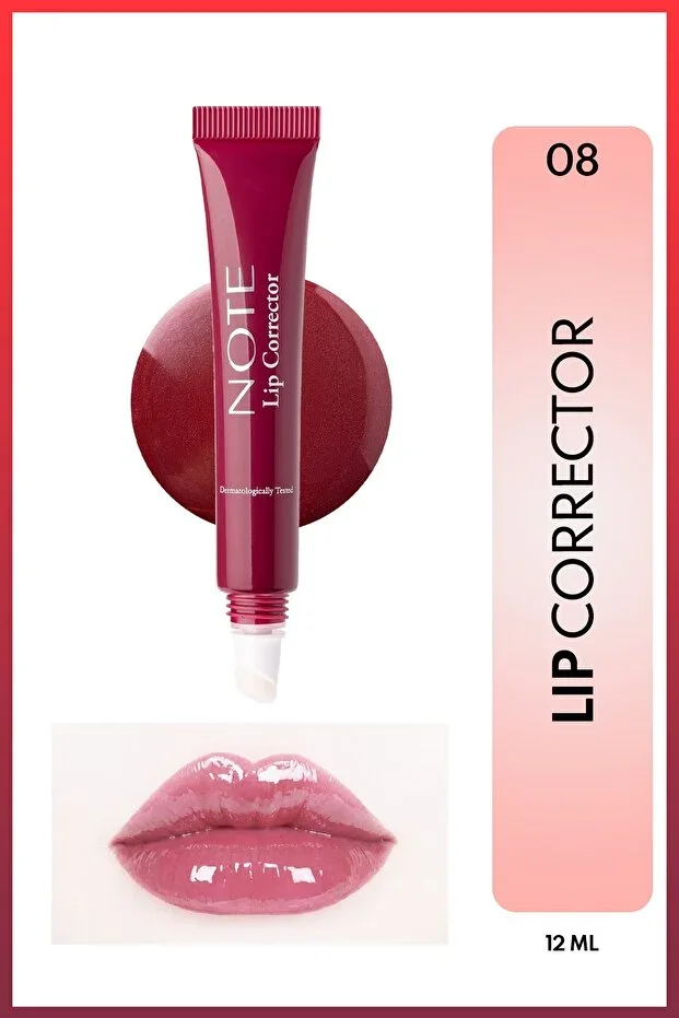 Lip Corrector 08 Mürdüm Coloring and Moisturizing Lip Gloss