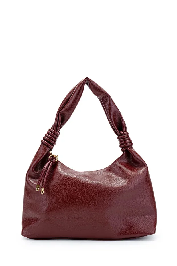 minebag Büğüm Detailed Lady Women's Handbag Bordeaux