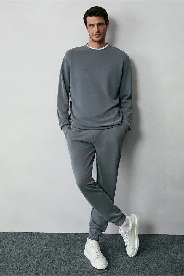 Long Sleeve Crew Neck 2-Piece Modal Tracksuit Set