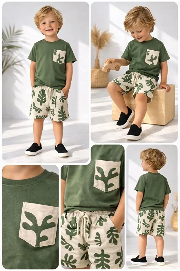 BOYS SUMMER TOP AND BOTTOM SET