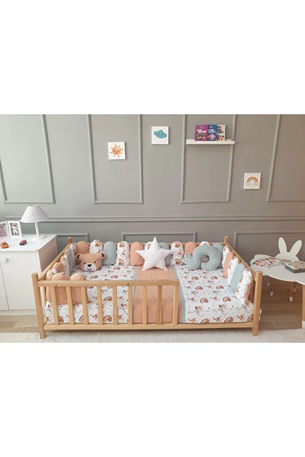 Montessori Crib Sleep Set - Bumper Edge Protector
