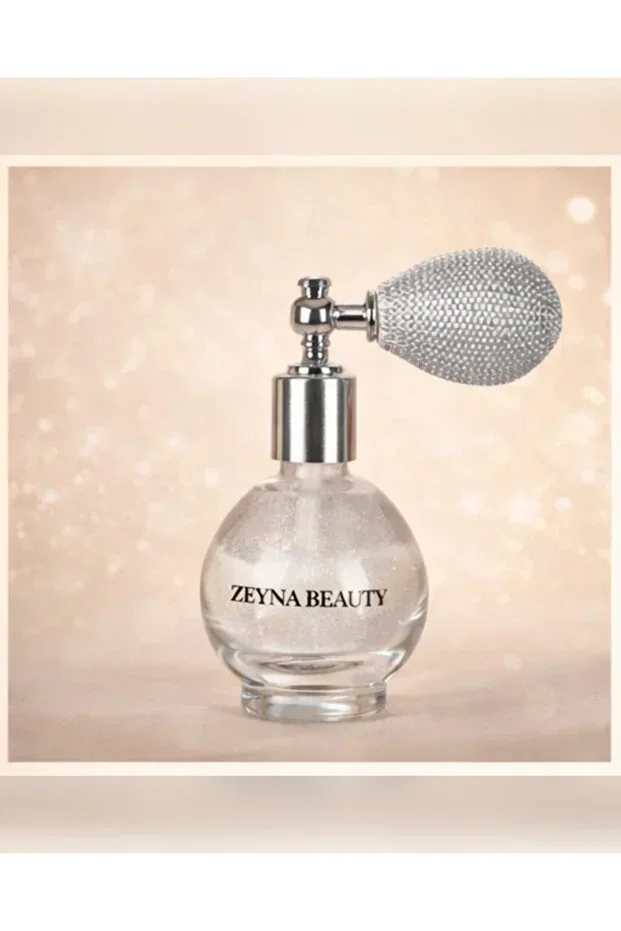 White&Silver Glitter Dust Spray, Face and Body Shimmer