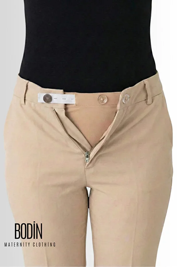 Pregnancy Pants Waist Extender - Women's Pants Extender Right Button Compatible