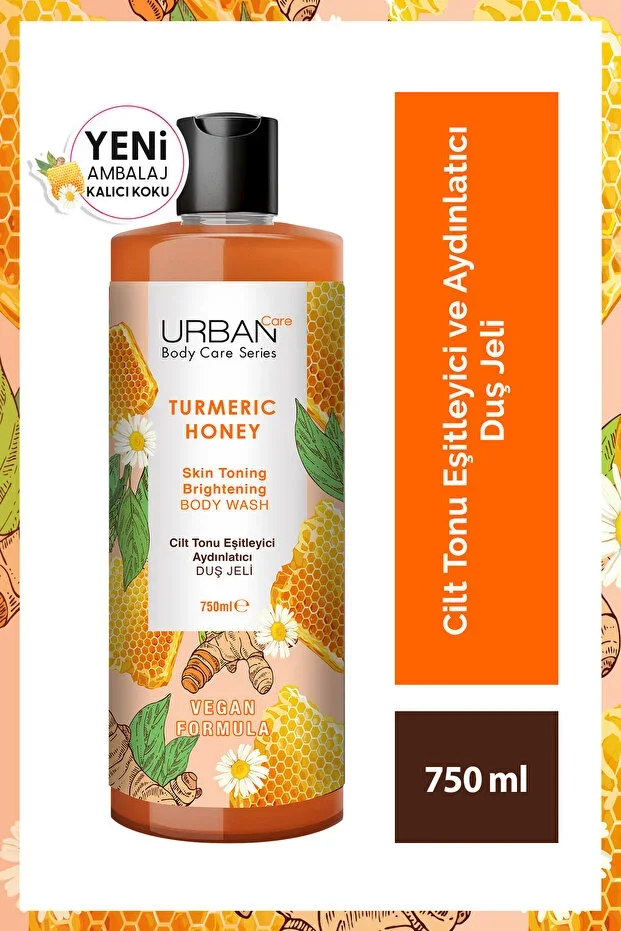 Turmeric Honey Skin Tone Equalizing and Brightening Shower Gel 750 ml - vegan