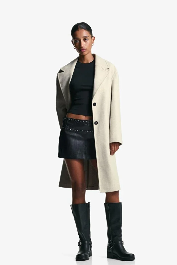 Long, soft-touch coat