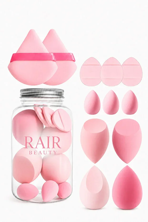 12 Piece Jar Boxed Makeup Sponge Set