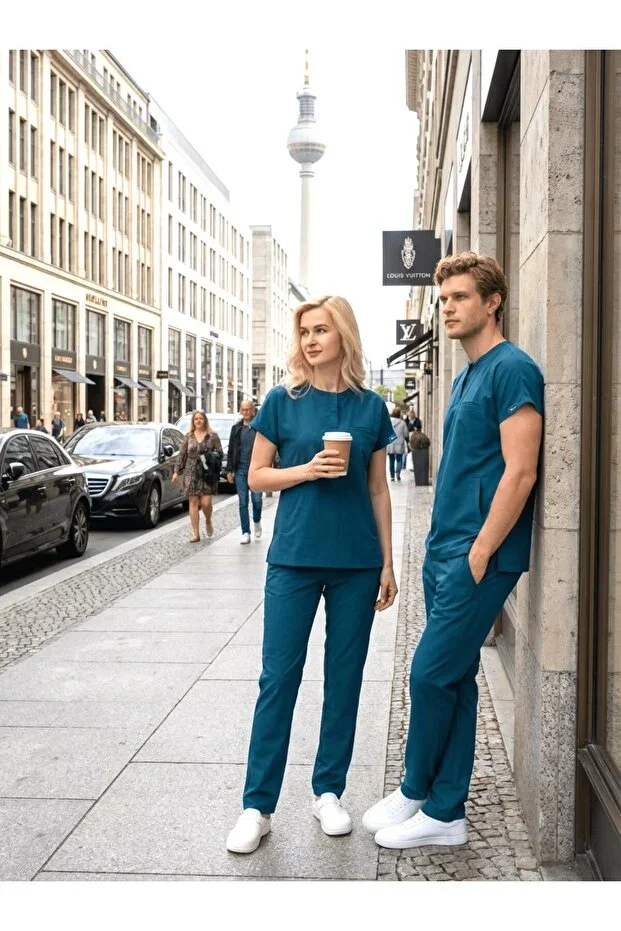 Men's Berlin Model Lycra Surgical Nurse Doctor Set
