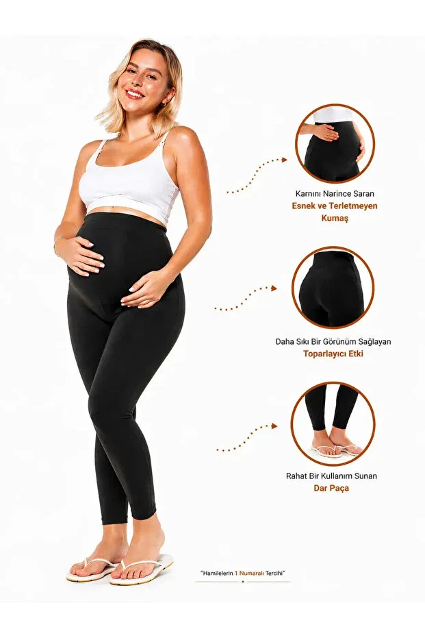 Adjustable High Waist Flexible Shaping Maternity Tights