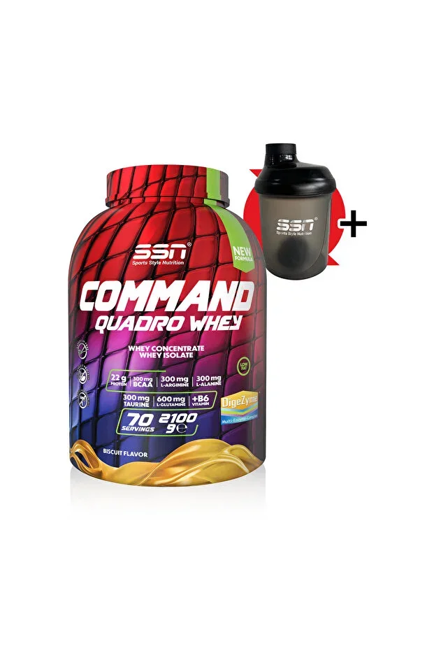 Command Quadro Whey 2100 Gr (Biscuit) Protein Powder