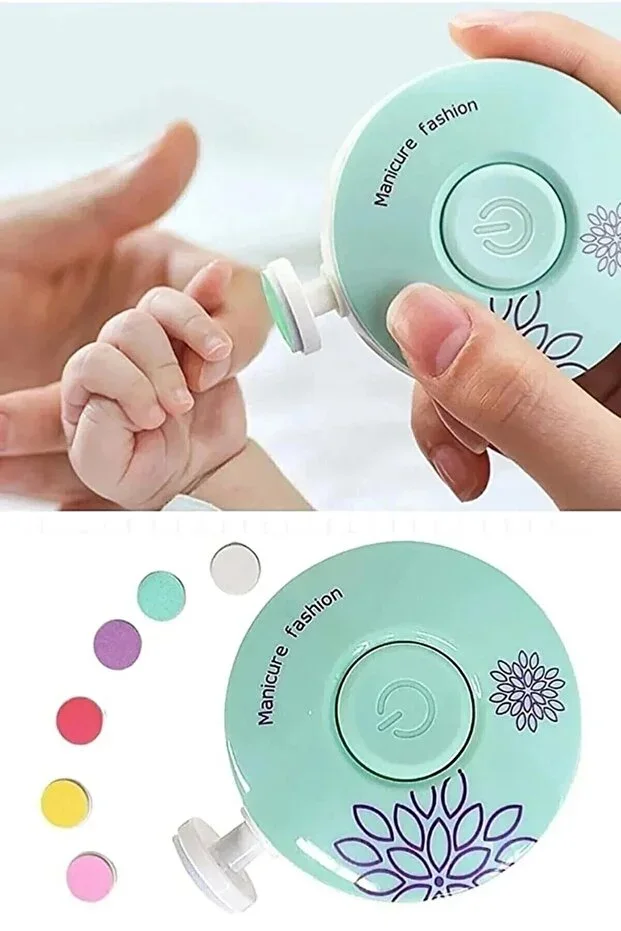 Newborn Baby Rotating Battery-Powered Nail Cutting and Filing Machine Nail Clippers Baby Care