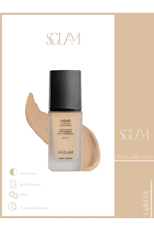 S'GLAM Liquid Foundation – LIGHT