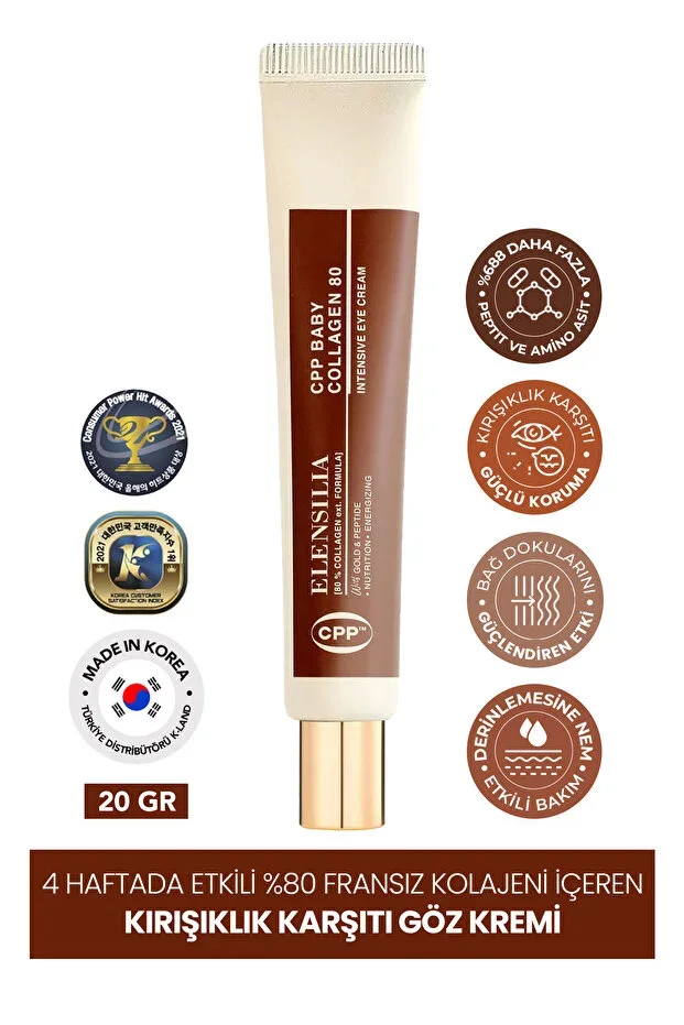 %80 French Collagen Fine Line Appearance Support Cpp Baby Collagen Eye Cream 30gr