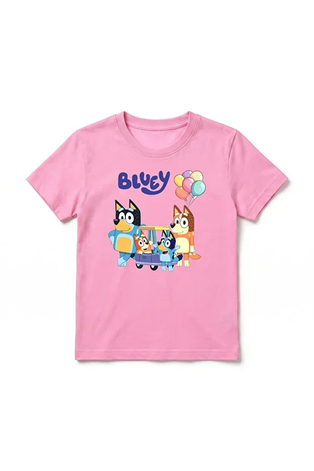 Bluey Printed Premium Crew Neck Cotton Short Sleeve Kids and Teen T-Shirt