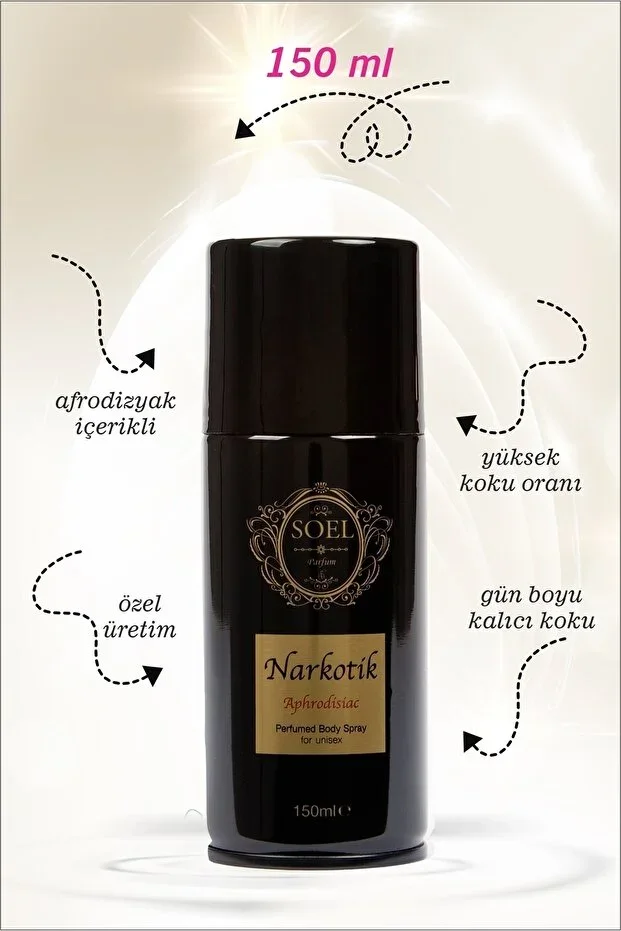 Men's Deodorant Spray Aphrodisiac Content Narcotic 150 Ml