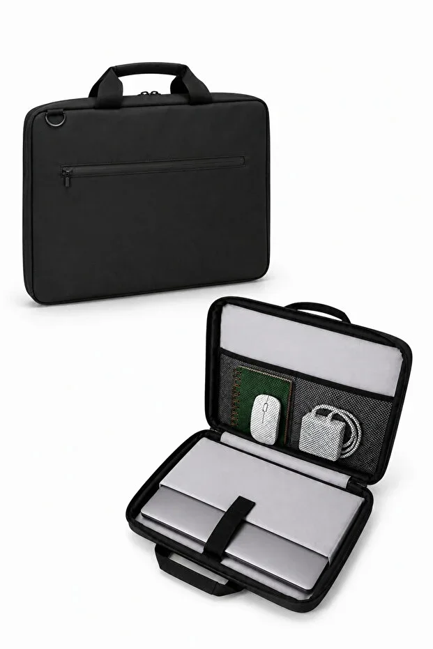Waterproof 13-14.9 Inch Black Organizer Laptop Bag
