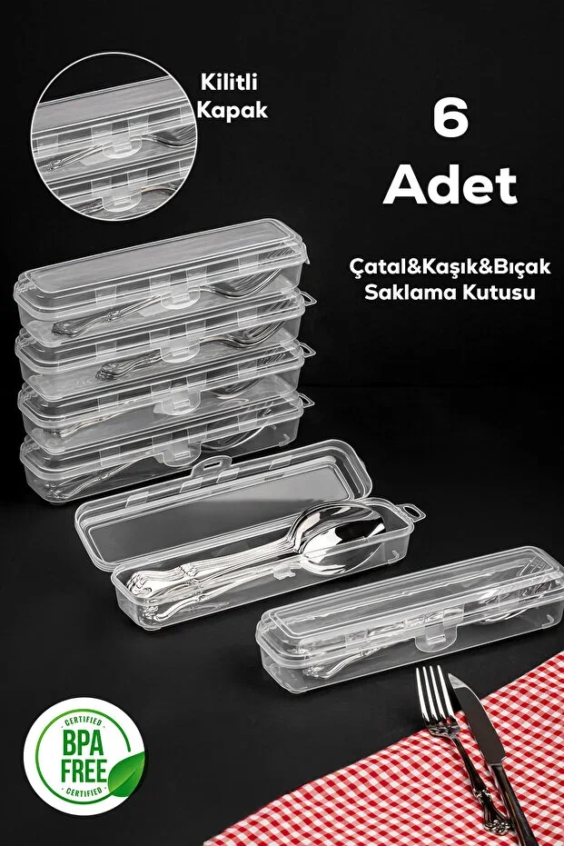 Te-192 6 pcs Makeup Brush Holder Pen Holder Toothbrush Holder Fork Spoon Knife Storage Box Container Set