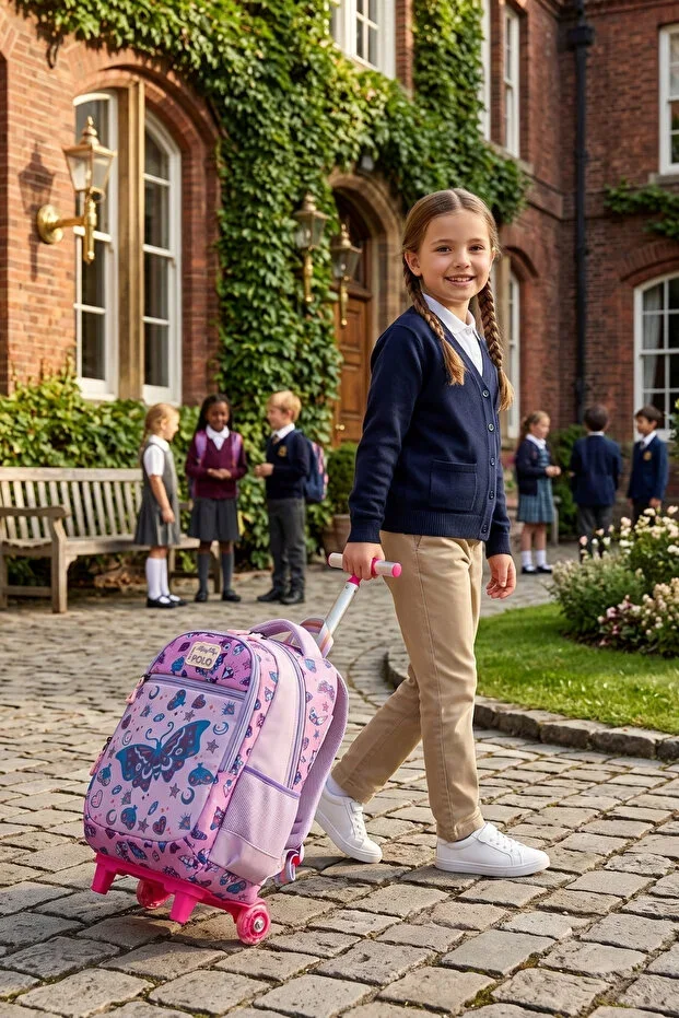 My polo 2075 Trolley Children's Orthopedic Backpack LILA