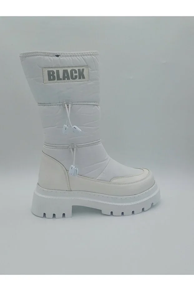 Women's Waterproof Zippered Thick Sole and Thick Heel Winter Snow Boots