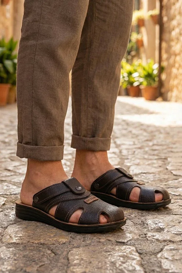 Summer Men's Snap Adjustable Slipper-Sandal