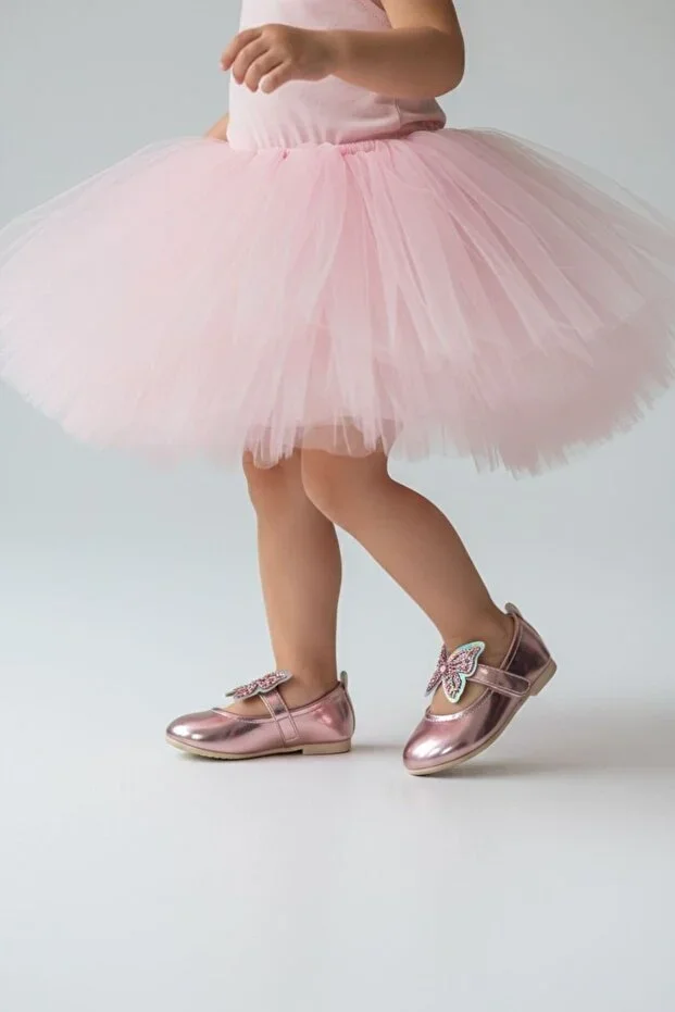 Girl's Holographic Ballet Flats