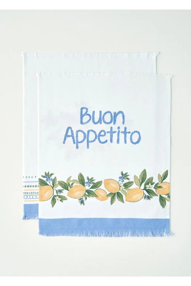 Lemoncello Cotton 2-Piece Drying Cloth Yellow (40x50 cm)