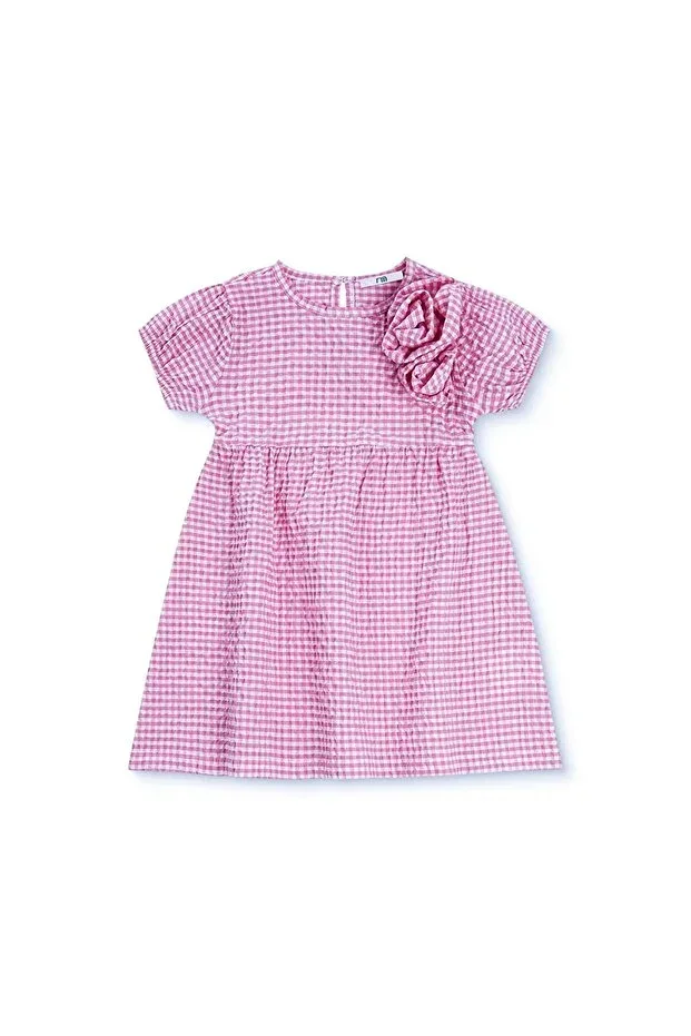 Baby Girl Dress Crew Neck Short Sleeve