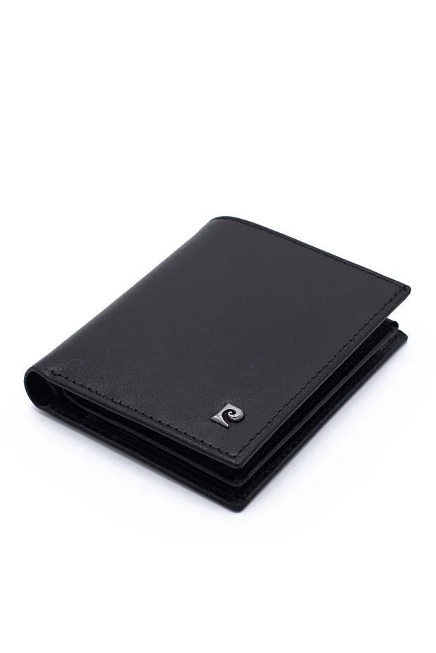 Black Aniline Leather Men's Wallet 1335A2C