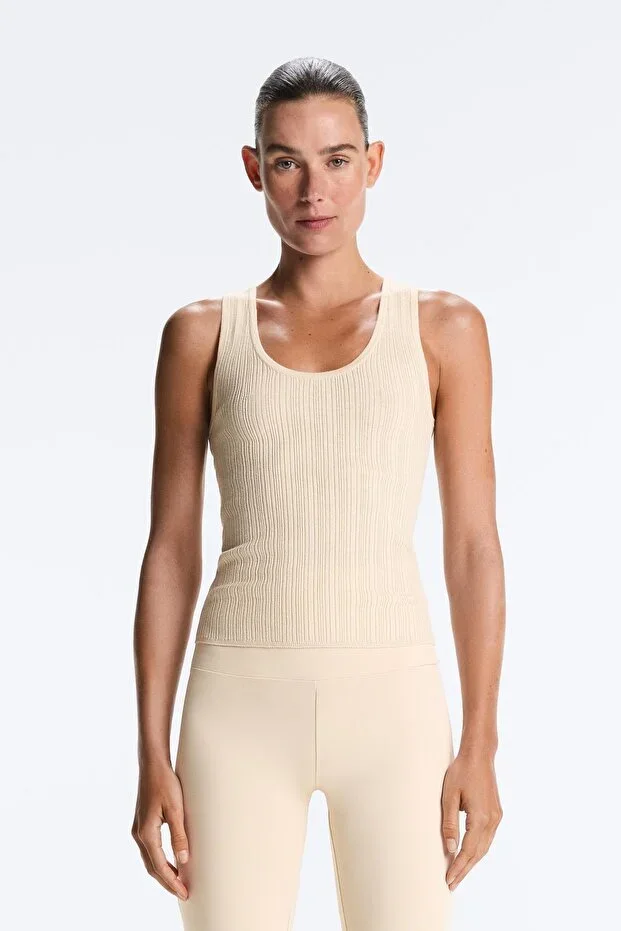 Oysho Ribbed Knit Top