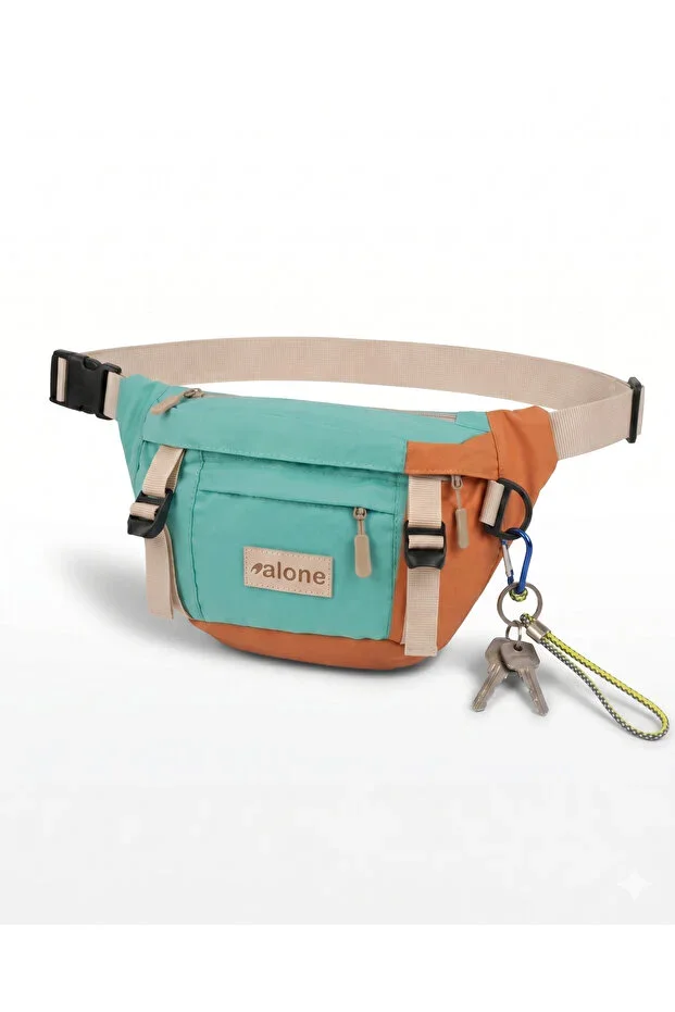 Unisex Blue Functional Waist Bag - Adjustable Shoulder Bag-6060