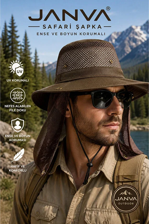 Summer Walking Sports Scouting Work Hat with Neck Protection