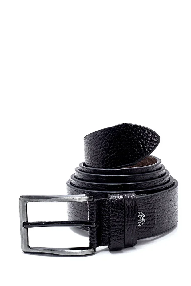 Men's Black Leather Belt 000A2D12043FT