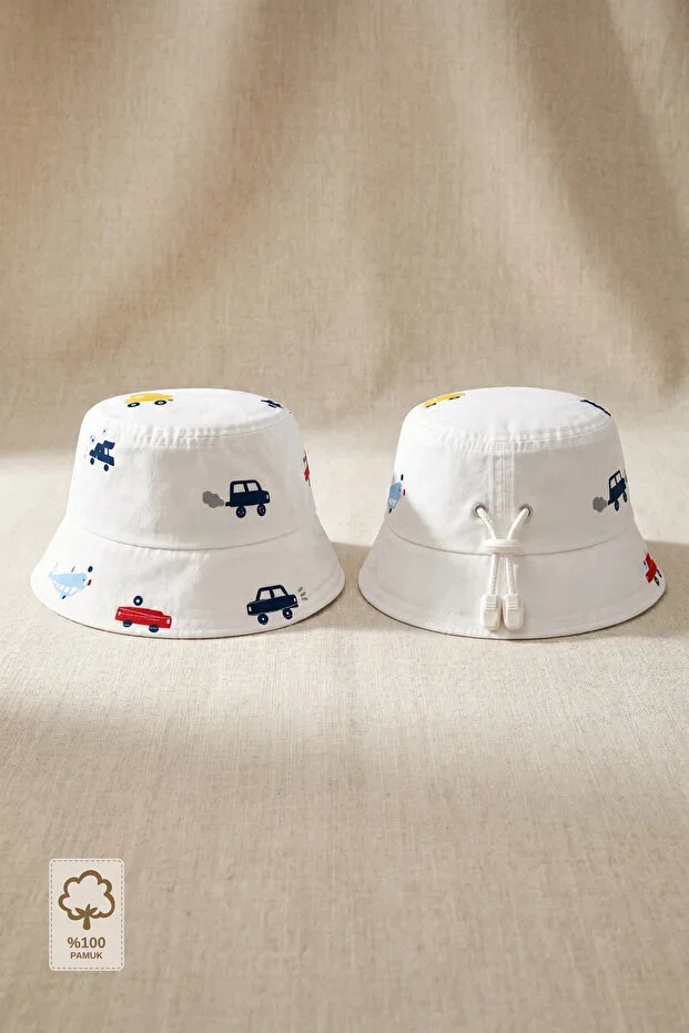 Minory Kids 100% Cotton Adjustable Baby Hat (2-4 Years)