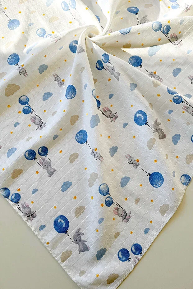 Multi-Purpose Muslin Cover, Muslin Newborn Baby Blanket, 100% Cotton, Muslin Cloth 80*90 cm