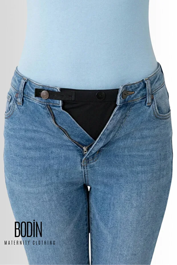 Pregnancy Pants Belt Extender - Women's Pants Extender Right Button Compatible