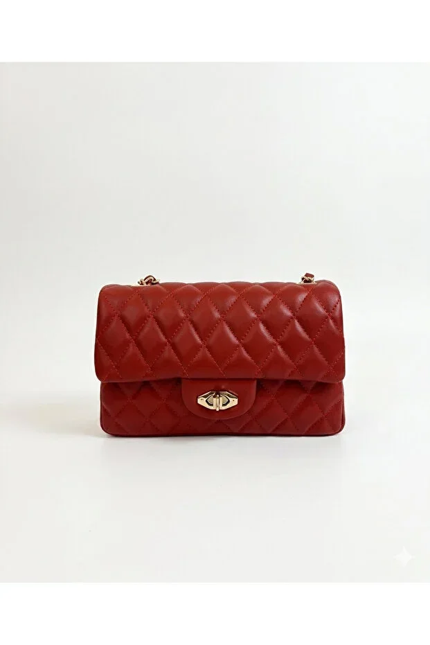 Quilted Knit Chain Women's Handbag and Shoulder Bag