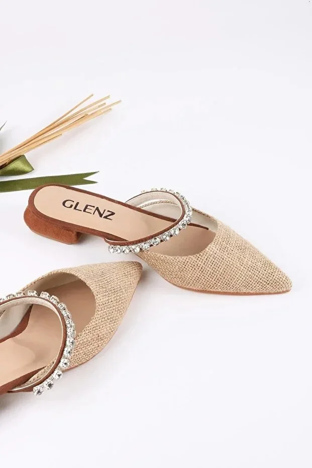 Women's Pointed Toe Embellished Sandal
