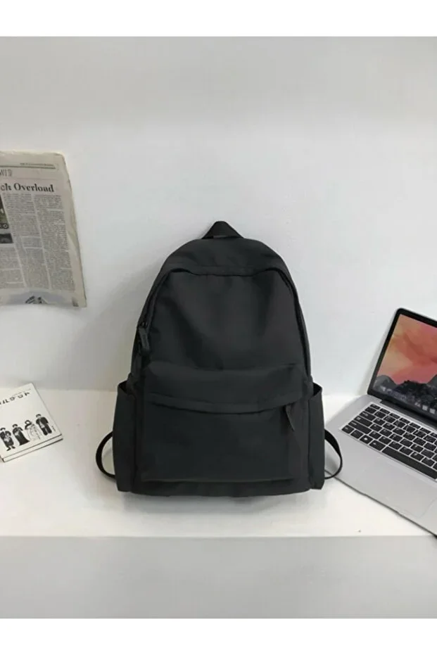 - Black Backpack Sports Bag School Bag Daily Use Bag.