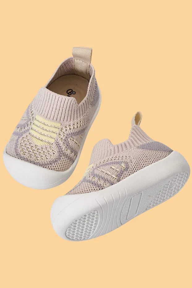 Docol Children Baby Flexible, Comfortable Orthopedic Sole Beige Daily First Step Shoes and Sneakers