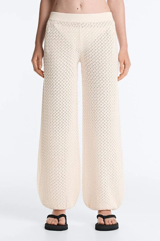 Oysho Crochet Knit Bloomer Trousers