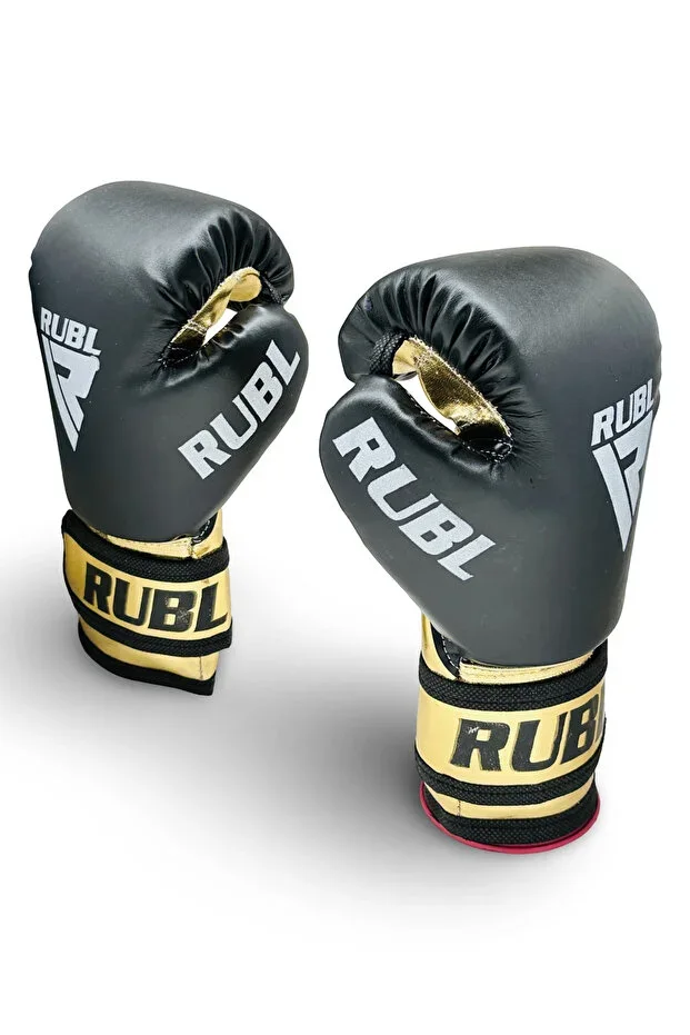 RUBL-055 PROFESSIONAL STYLE GOLD AND BLACK BOXING GLOVES FOR CHILDREN | HIGH QUALITY BOXING |