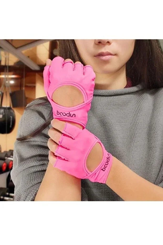 Professional Fitness and Yoga Gloves Pink M/L