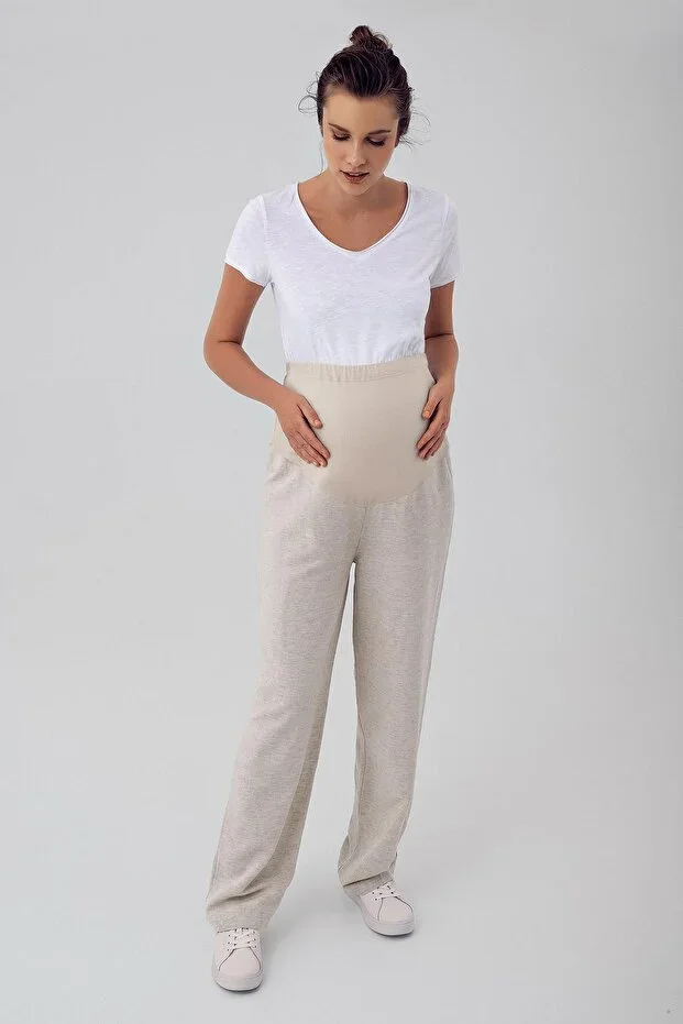 Linen Adjustable High Waist Maternity Pants