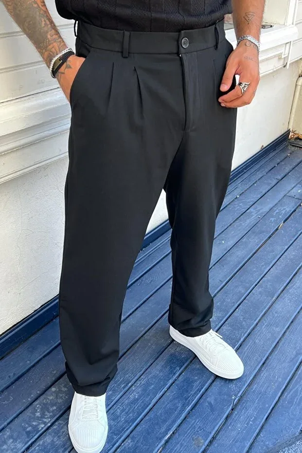 Baggy Pleated Classic Baggy Pants Pl11