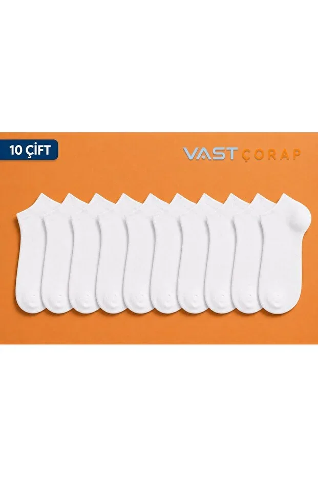 White Boat Socks 10 Pair Economic Pack