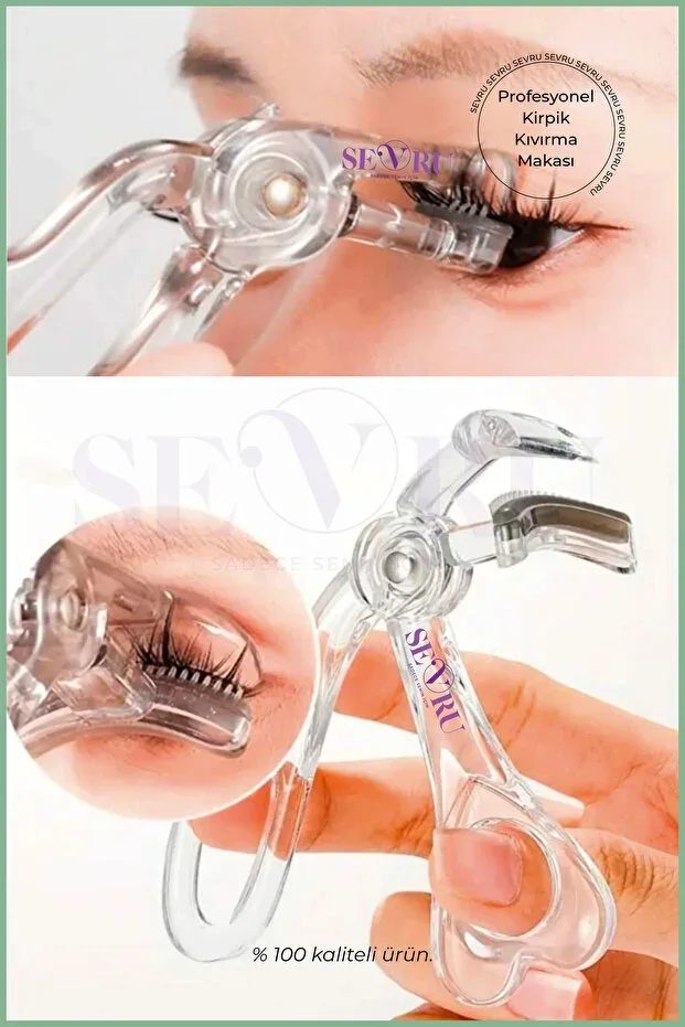 Professional Eyelash Curler 6 Pcs Replacement Silicone Transparent Eyelash Curling Scissors